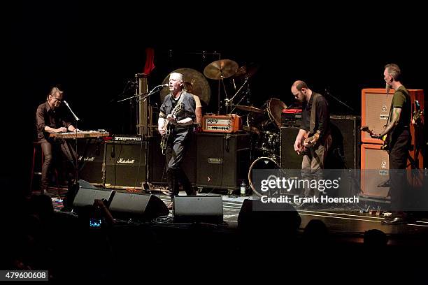 Swans band performing live on stage